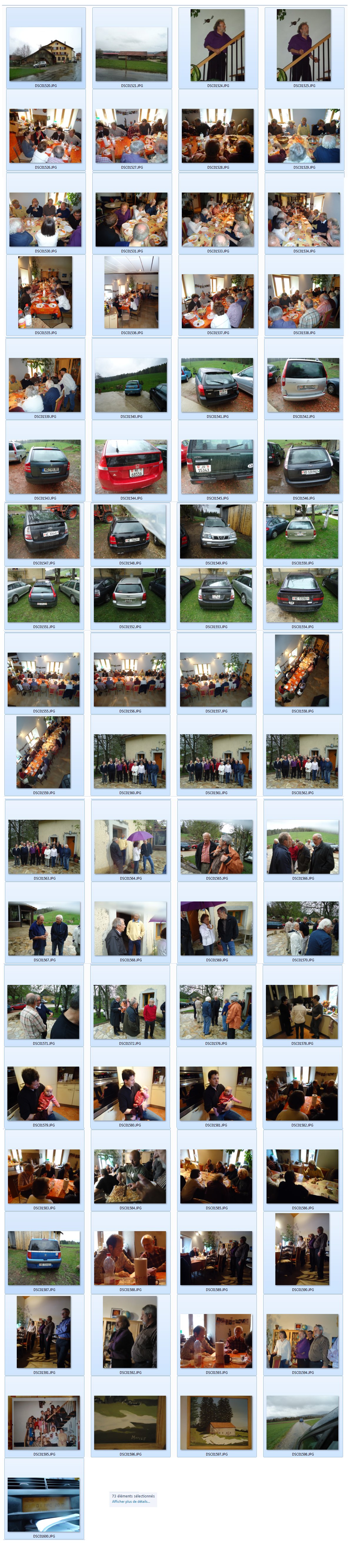 miniatures (pour faire votre choix) des photos prises  Martel Dernier samedi 1er mai 2010, entre midi et 18h45