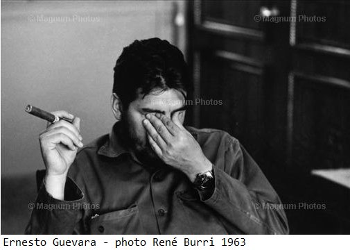 Ernesto <Che> Guevara de la Serna (1928-1967) photographié à la Havane en 1963 par René Burri (c) Magnum