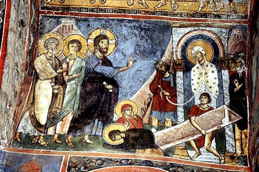 fresque de la fin du XIIe siècle, église Panagia Phorviotissa, Asinou, Chypre (près du village de Nikitari)