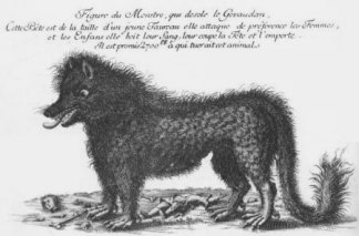 figure du monstre qui dsole le Gvaudan