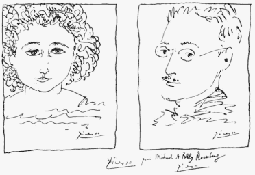 Ethel (1915-1953) et Julius (1918-1953) Rosenberg, par Picasso
