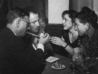 Jean-Paul Sartre, Boris Vian et sa premire femme Michelle, Simone de Beauvoir