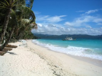 la white beach de Boracay