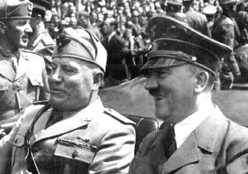 voici deux autres guides (un duce et un fhrer) qui souriaient beaucoup mais qui finiront trs mal peu de temps aprs, comme finira d''ailleurs Kadhafi...